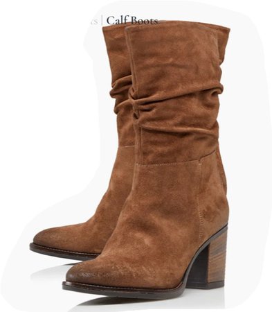 Brown Chunky Slouch Boots - Dune