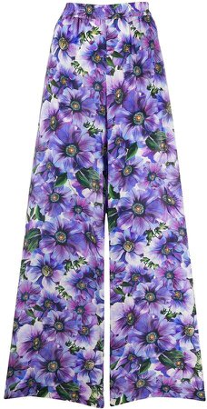 floral-print palazzo pants