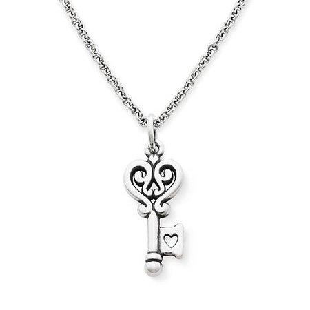 Key to My Heart Charm on Light Cable Chain - James Avery