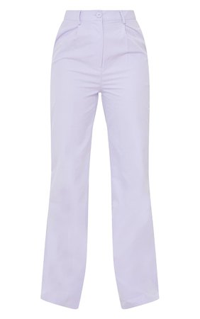 Lilac Peach Skin Straight Leg Pants | PrettyLittleThing USA
