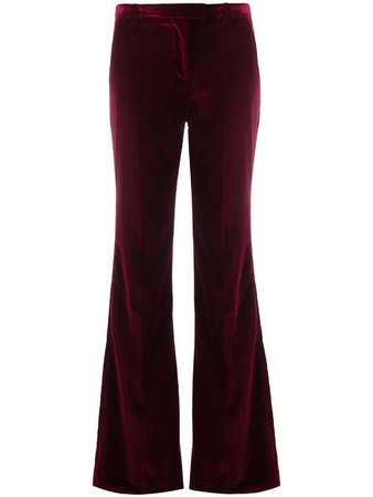 Farfetch Redemption Flared Velvet Trousers -