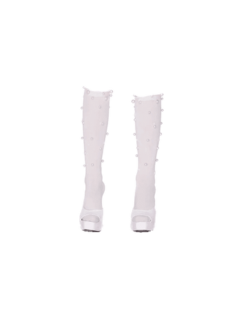 White Pearl Socks (Dei5 sheer edit)