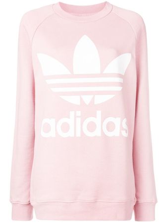 Adidas Logo Print Sweatshirt - Farfetch