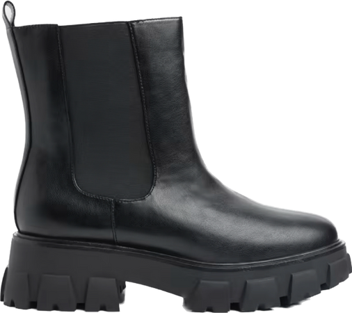 F2F- Black Lug Sole Boot