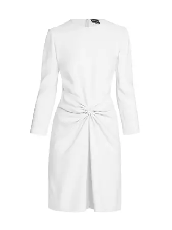Shop Giorgio Armani Gathered Jersey Minidress | Saks Fifth Avenue