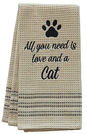 CWI Gifts Love & Cat Dish Towel, Multicolor: Amazon.ca: Home & Kitchen