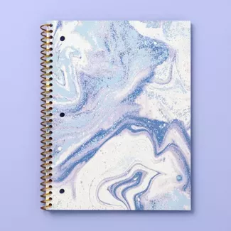 10" X 8" Marble Print Wide Ruled Spiral Subject Notebook - More Than Magic™ : Target