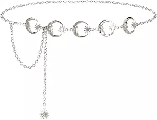 Amazon.com: Metal Body Chain Women Belly Waist Chain SUOSDEY Fashion Body Jewelry Link Belts : Clothing, Shoes & Jewelry