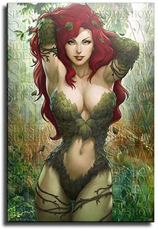 Amazon.com: ZL DeviantArt Poison Ivy Dc HD Prints Oil Paintings Home Wall Decor Art on Canvas /156 (Unframed, 8x12inch): Posters & Prints