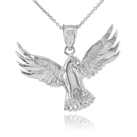 Falcon Pendant Necklace in Sterling Silver | Gold Boutique