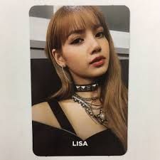 blackpink photo card lisa