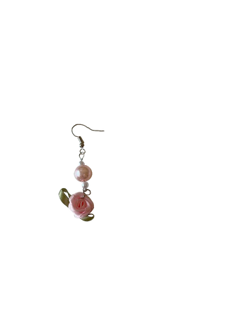 rose coquette pink earring
