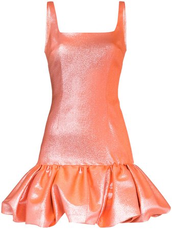 AREA Fitted Bubble Hem Dress - Farfetch