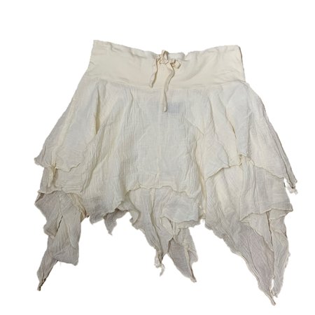 Fairy grunge skirt Asymmetrical tiered mini skirt... - Depop