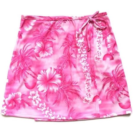 tropical hibiscus skirt