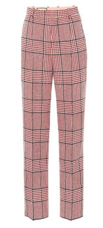 Plaid Wool-Blend Pants - Gucci | mytheresa