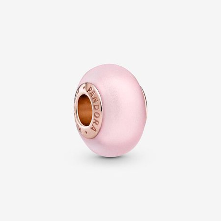 Matte Pink Murano Glass Charm | Pandora GB