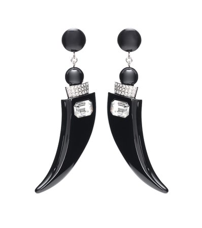 Eighties Embellished Drop Earrings | Saint Laurent - mytheresa.com