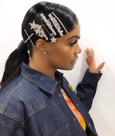 braid ponytail with word clips - Google Search