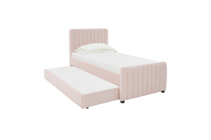 TOV Furniture Angela Velvet Twin Trundle Bed | Ashley