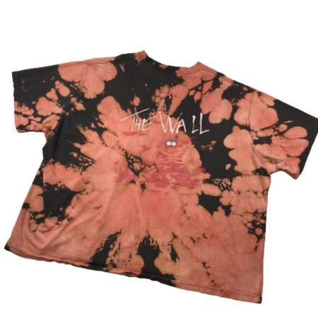 Vintage Pink Floyd The Wall 4XL XXXXL Tie Dye T Shirt 90s Distressed Bleached | eBay