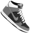 black white and gray high top Nike’s - Google Search