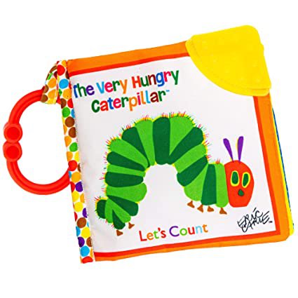 Amazon.com: ספר רך Let's Count - World of Eric Carle The Very Hungry Caterpillar Baby Teething Crinkle Book : תינוק