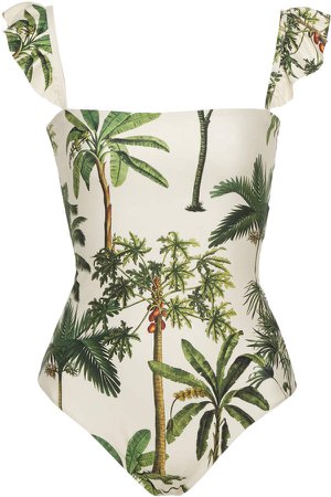 Agua by Agua Bendita Nativa Palm Tree-Print One-Piece Swimsuit