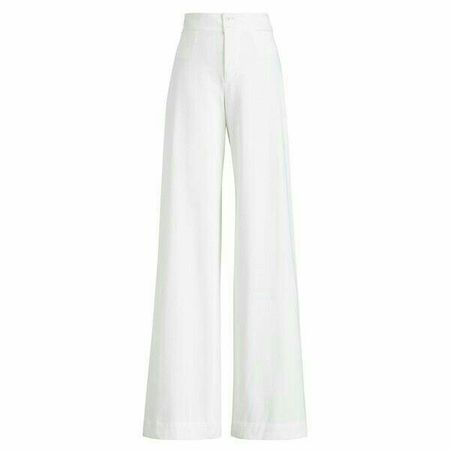 white high waist pants