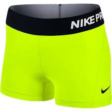 Neon Green Nike Pro Shorts