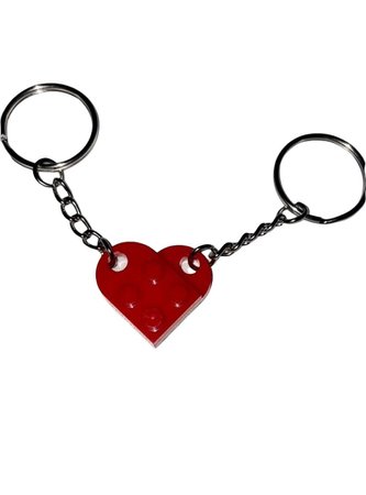 Lego Heart Keychain Set Valentines Day Couples Gift Keyring | Etsy