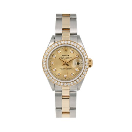 18k Yellow Gold Rolex Datejust Diamond Watch, 26mm, President Bracelet - OMI Jewelry