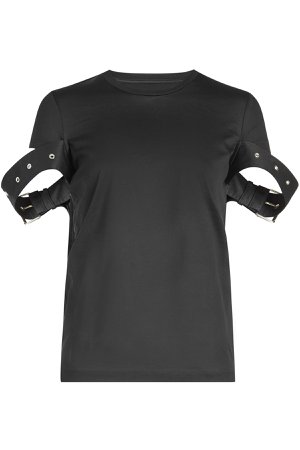 Belt Sleeve Cotton T-Shirt Gr. XS