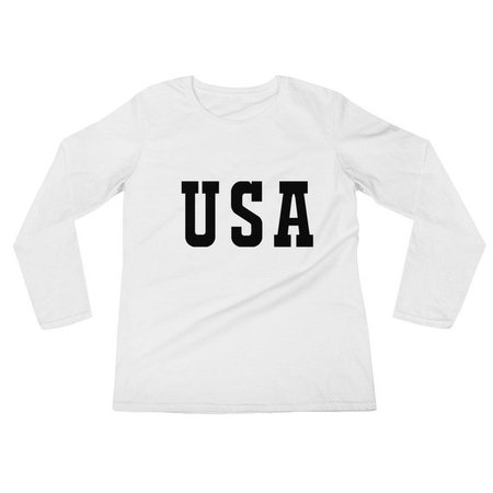 USA shirt usa long sleeve shirt ladies long sleeve shirt | Etsy