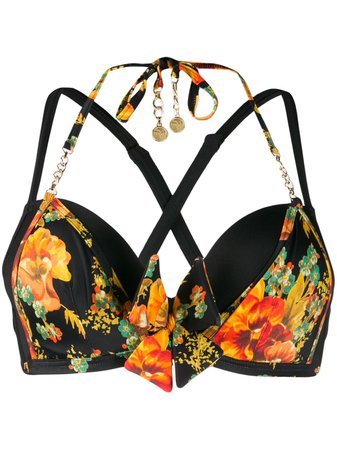 Marlies Dekkers Floral Print Push-Up Bikini Bra 19971 Black | Farfetch