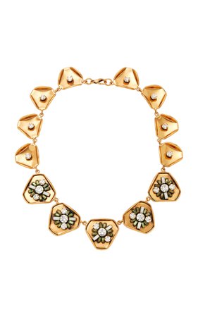 Gold-Plated Swarovski Crystal Necklace by Nicole Romano | Moda Operandi