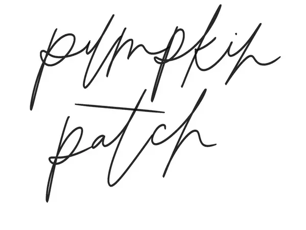 Pumpkin Patch Calligraphy