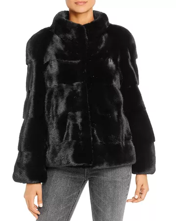 Maximilian Furs Mink Fur Short Coat | Bloomingdale's