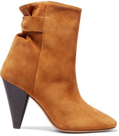 Lystal Suede Ankle Boots - Tan
