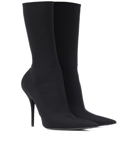 BALENCIAGA Knife stretch-jersey ankle boots