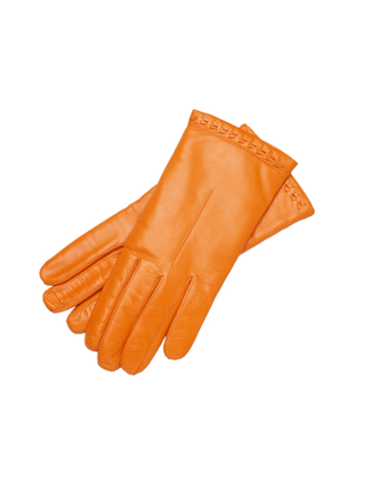 orange leather glove’s accessories