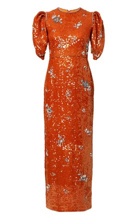 Erdem Asteria Embroidered Sequin Maxi Dress By Erdem | Moda Operandi