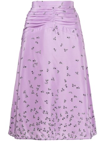 Nº21 floral-print silk skirt - FARFETCH