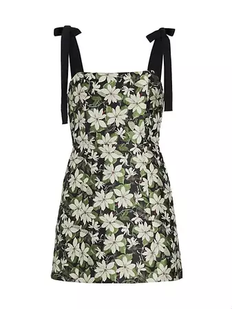 Shop Alice + Olivia Maryann Floral Minidress | Saks Fifth Avenue