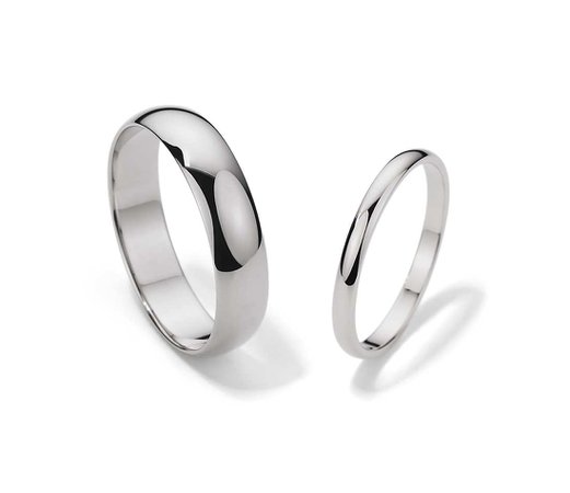 Classic Wedding Ring Set in Platinum | Blue Nile