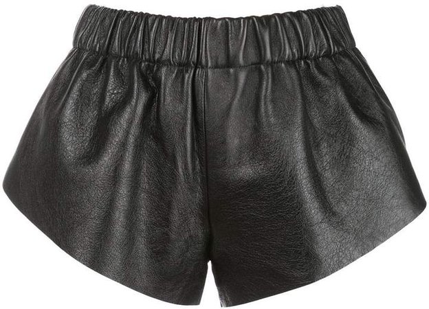 elasticated waist mini shorts