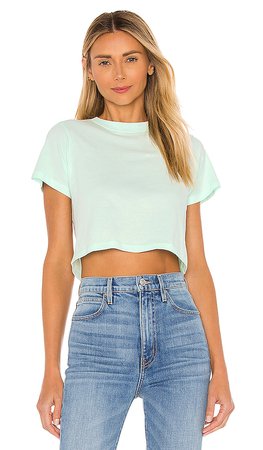 x karla The Baby Tee in Neo Mint | REVOLVE