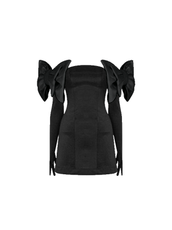 Cupid Dress Gloves & Bows Black Miscreants (Dei5 edit)