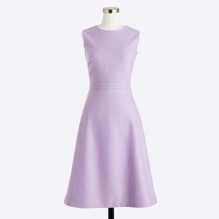 A-line wool dress