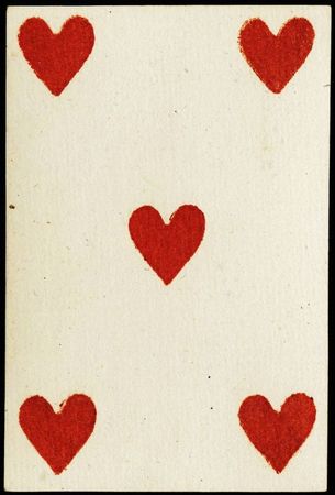 hearts shaped card